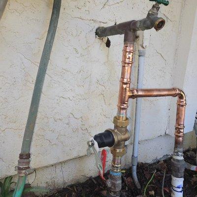 This is an after photo , with a new PRV installation