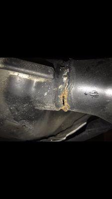 Yes Lakewood Tire left an exhaust leak that big and we're ok giving it to a customer.