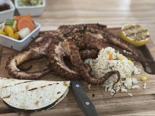 Grilled octopus