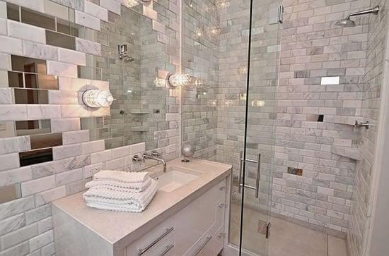 Atlanta Marble Tile Bathroom