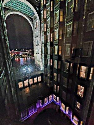 View of Allegheny River from hotel room