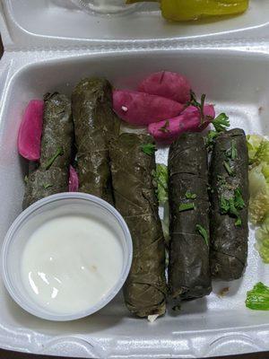 Lamb grape leaves