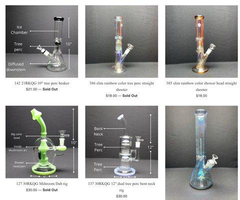 Bongs collections