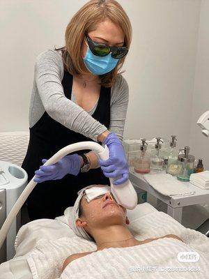 IPL Laser Treatment, minimized pores give your skin more even and youthful appearance.