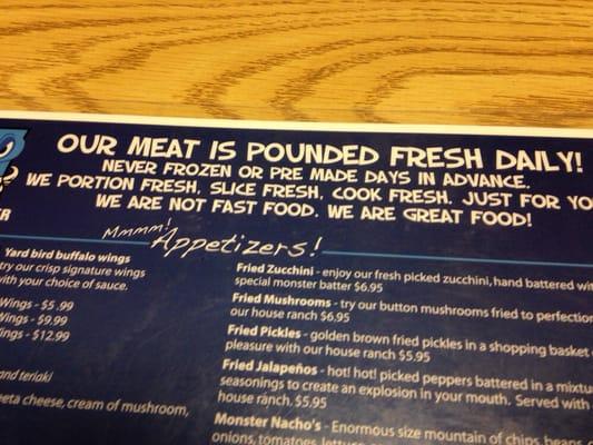 Their meat is pounded daily :D