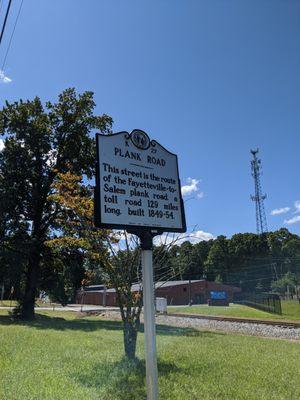 Plank Road Historical Marker