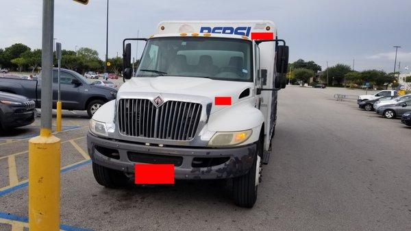 Apparently (supposedly) the security guard told him it was ok to park in TWO handicap zone at this Walmart location.