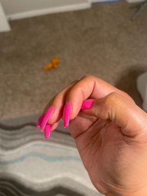 Horrible nails for the price