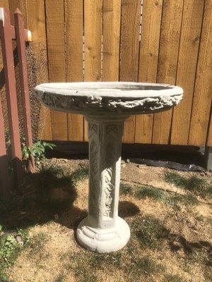 $70 bird bath we bought