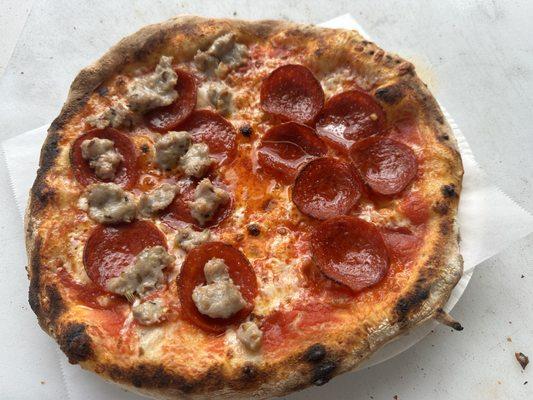 Pepperoni and handmade sausage