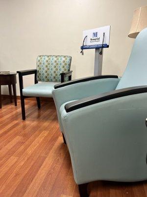 Surgery waiting room. YouTube channel for a video series on my upper and lower eyelid surgery with fat graph to the face. Link on bio.