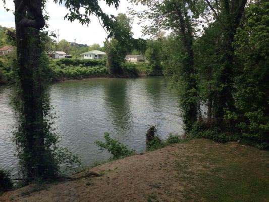 View of the river from downstairs