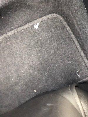 Back seat floor