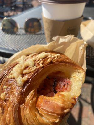 Ham and cheese croissant