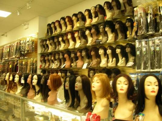 look at all those wigs!