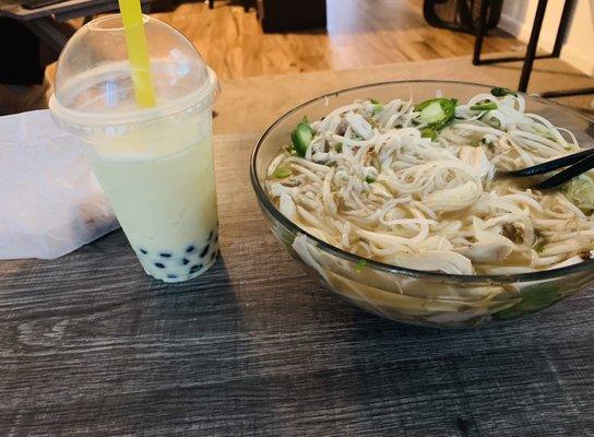 Banana Boba Tea  Pho Ga Pho Ga