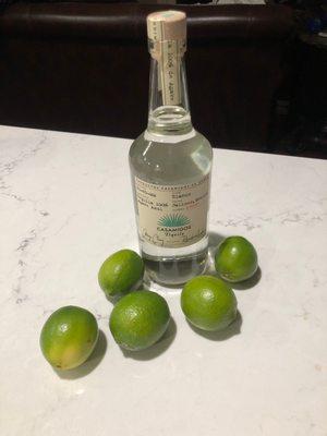 Casamigos Blanco and Limes!