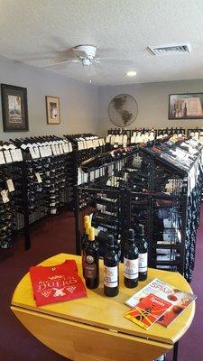 this room has our imported wines - Italy, France, Spain, Portugal, South America, South Africa