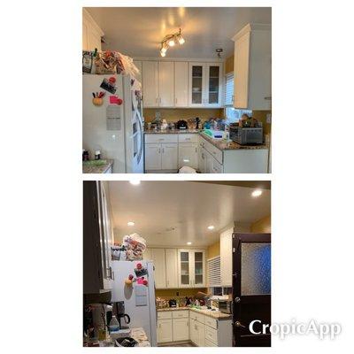 Kitchen (before and after)