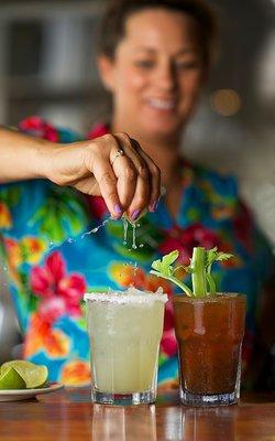 The Brophy Bloody & Perfect Margarita, house favorites