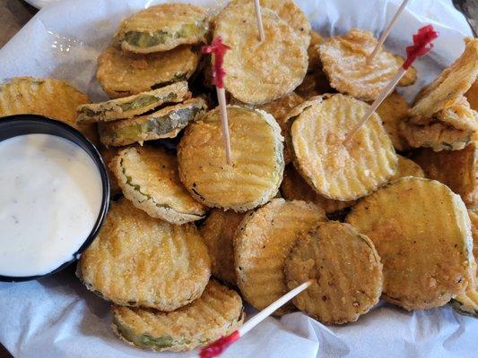 Pickle chips are the perfect companions to a Bloody Mary!