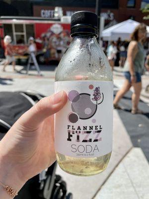 Flannel fizz soda lavender cream