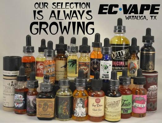 We have a huge collection of Premium E-Liquids available to sample before you buy.