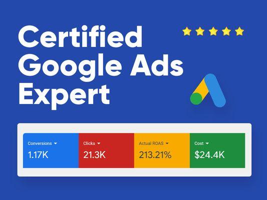 Certified Google Ads Expert