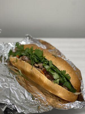 Roasted pork banh mi ($9.50)