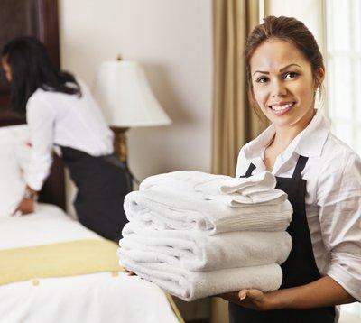 Koos Commercial Laundry takes care of all your hotel laundry services! Including all towels, bed sheets, window drapes and more!