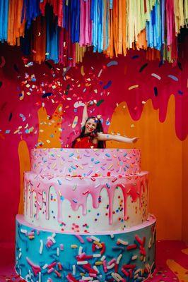 Confetti Birthday cake