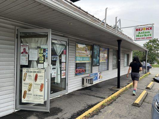 Outside storefront