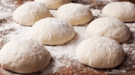 Pizza dough made in house