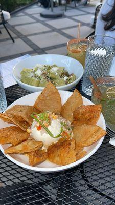 Spicy marg's, corn, pasta