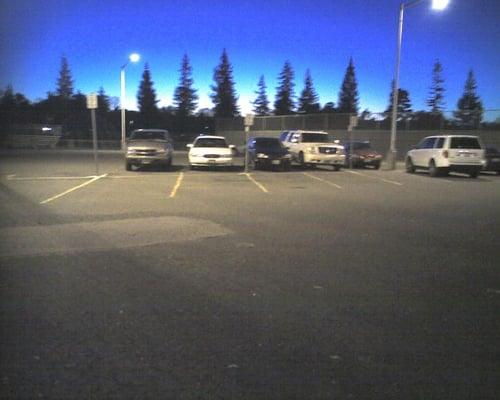 Parking lot near Foothill College, Studio C and the tennis courts