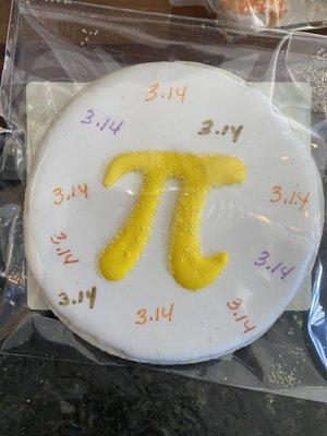 Pi day cookie