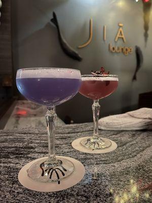 Purple Rain and Hibiscus Martini