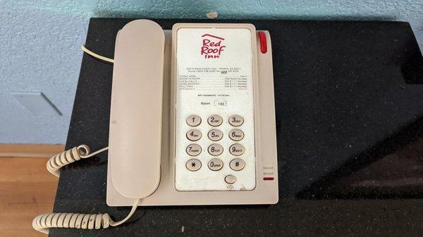 Red Roof Inn phone at a Super 8?