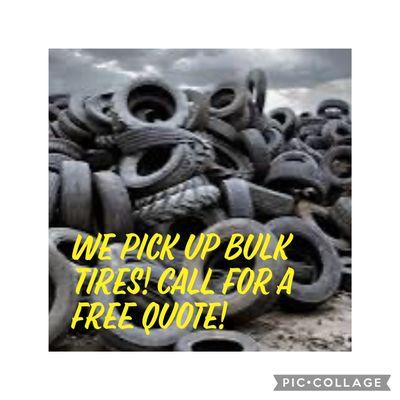 Got a pile of Junk Tires? Need them hauled away? We can help, contact us for a free quote! Kings and surrounding counties.