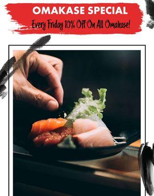 10% off Friday Omakase