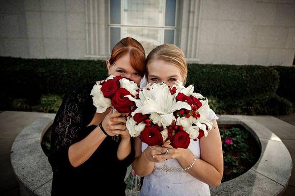 My matron of honor's and my own bouquets!!