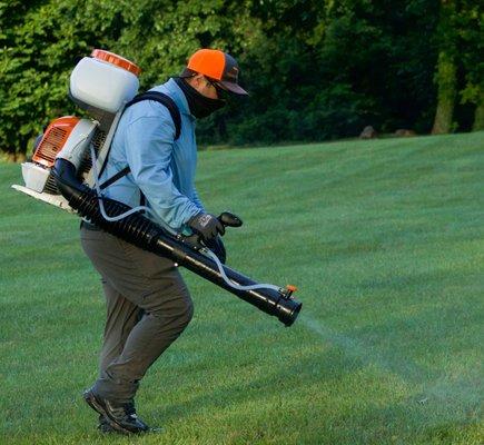 Our Mosquito Supervisor spraying Rockwood Park.