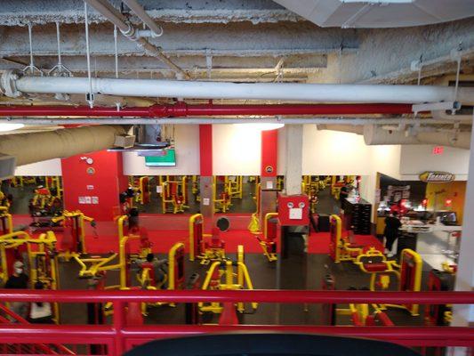 View from upstairs cardio area