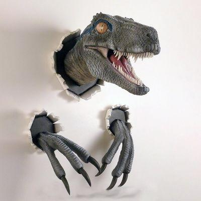 Wall 3D Dinosaur - Ready to hand on your wall, and have fun, or gift.