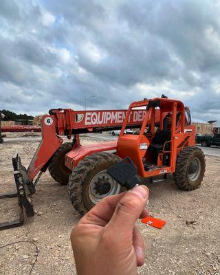 Customer lost all of the keys for the heavy equipment. We came out same day and made our customer new keys.