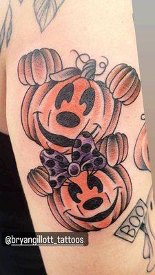 Mickey and Minnie pumpkin patch