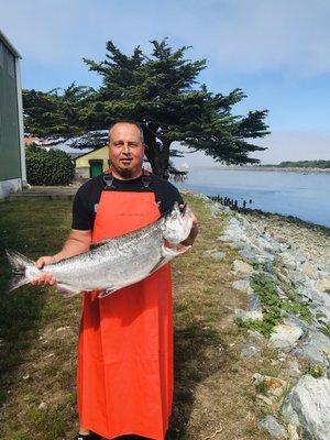 King Salmon from our Pacific Ocean! Master Filet by Jerry Ganta...