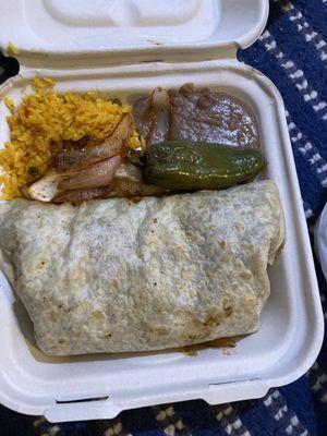 Carne asada burrito