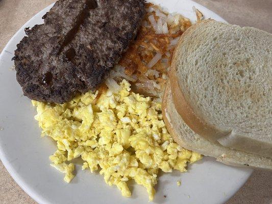 I really liked it.. Chop steak w/eggs & hashbrown