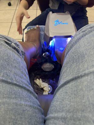 Rushed pedi